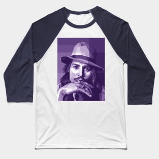 Johnny Depp Purple Baseball T-Shirt